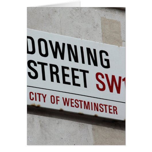 Downing Street Sign Cards (Front)