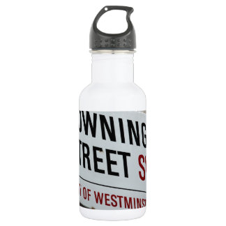 Downing Street Sign Water Bottle