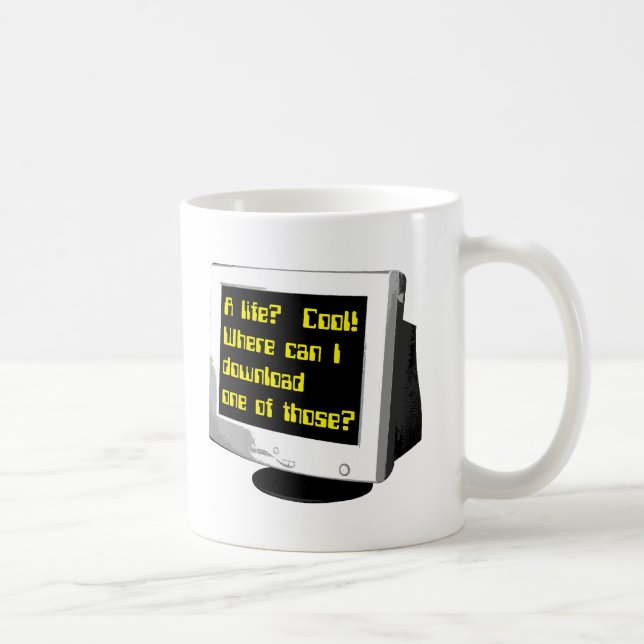 Download A Life Funny Mug Computer Humor (Right)