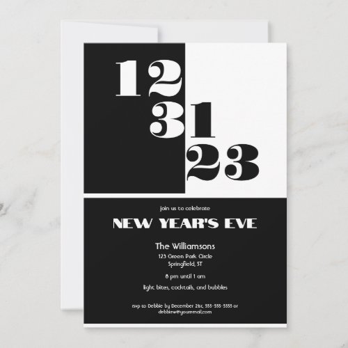 Download and Text _ New Years Eve 2023 123123 Invitation