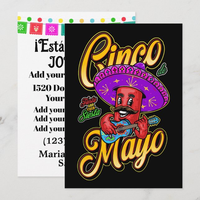 Download Choice Cinco de Mayo Invitation (Front/Back)