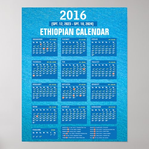Download Ethiopian Calendar to Gregorian Converter Poster