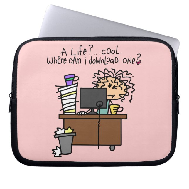 Download Life Humor Laptop Sleeve (Front)
