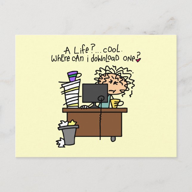 Download Life Humor Postcard (Front)