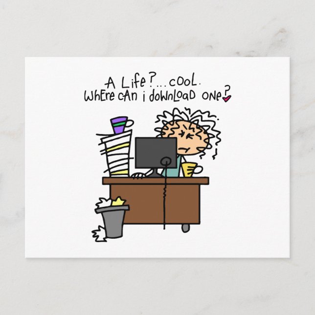 Download Life Humor Postcard (Front)