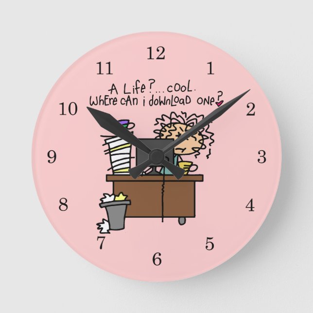 Download Life Humor Round Clock (Front)
