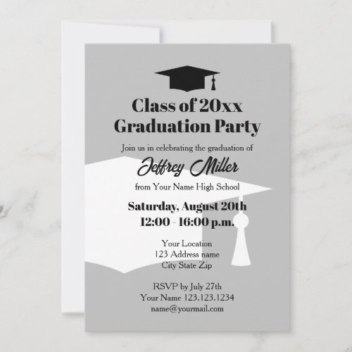 Download your own custom digital graduation party invitation