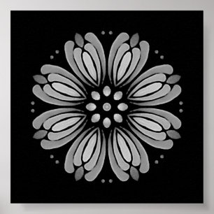 Downloadable Dot Your Own Mini Floral Mandala Poster