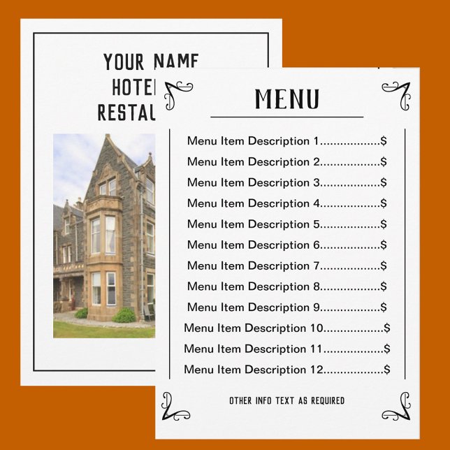 Downloadable Menu Sheet with Editable Listings (Creator Uploaded)