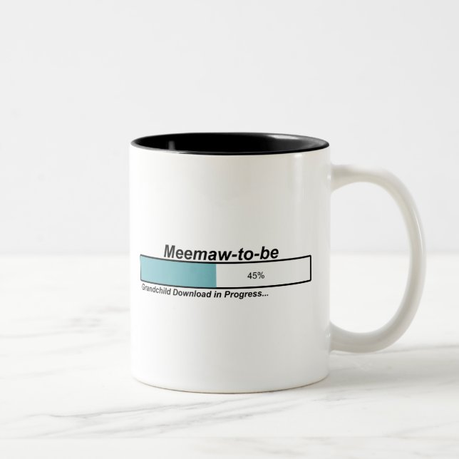 Downloading Meemaw to Be Two-Tone Coffee Mug (Right)