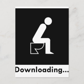 Downloading Poop Postcard