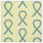 Down's Syndrome Awareness Ribbon Custom Material Fabric