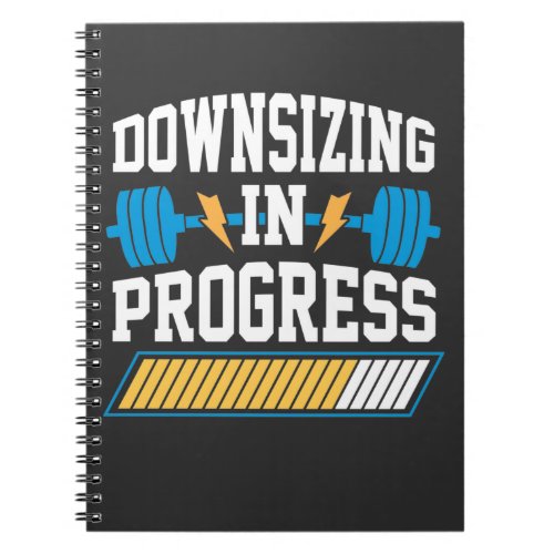 Downsizing In Progress Diet Surgery Weight Loss Notebook