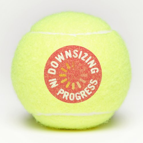 Downsizing in Progress Weight Loss Action Plan Tennis Balls