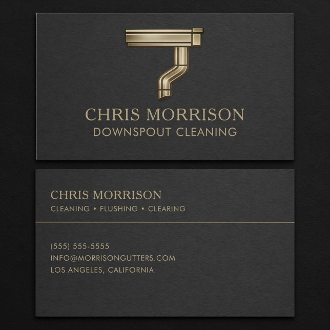 Downspout Cleaning Business Card (Creator Uploaded)