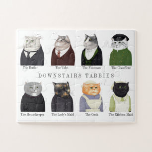 DOWNSTAIRS TABBIES 11x14 Big Pieces Puzzle