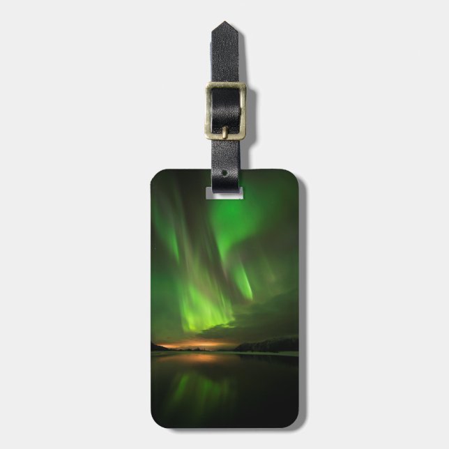 Downstream Aurora Luggage Tag (Front Vertical)