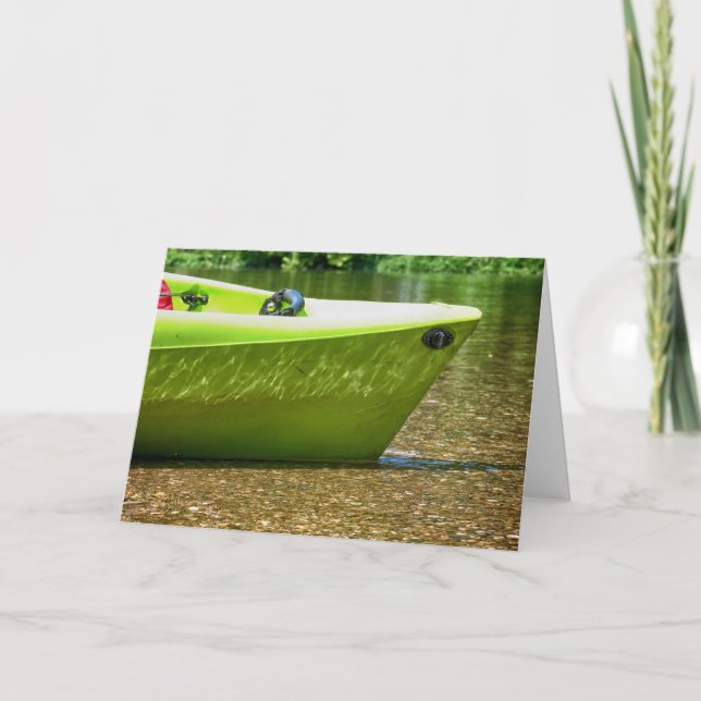 Downstream with Boat Card (Front)