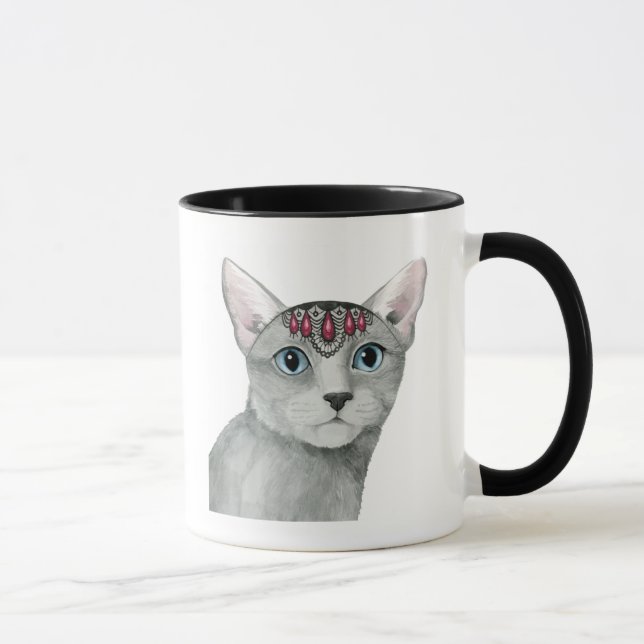 Downton Cat | Bejeweled Mug (Right)