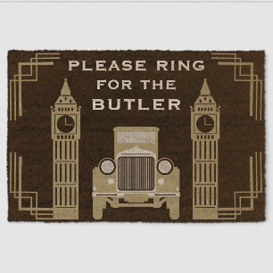 Downton Themed Vintage British Inspired Fiber Doormat