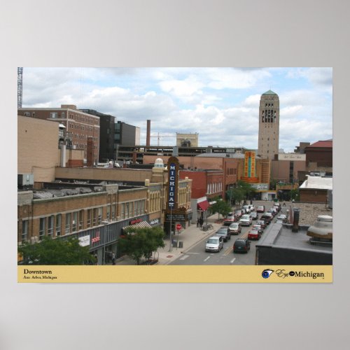 Downtown Ann Arbor Michigan Poster