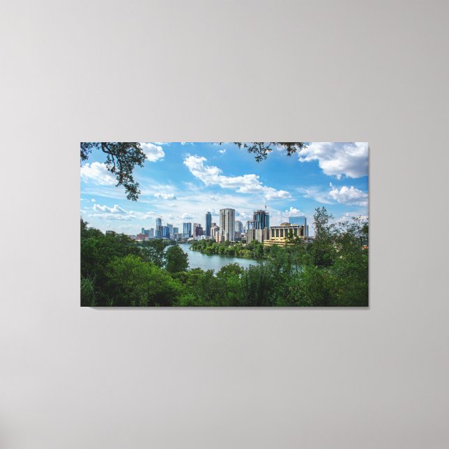Downtown Austin Skyline from Norwood- Austin Texas Canvas Print (Front)