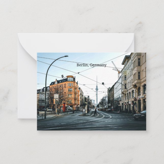 Downtown Berlin, Germany photograph Note Card (Front)
