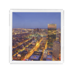 Downtown Boston and Hancock Tower Acrylic Tray