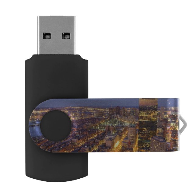 Downtown Boston and Hancock Tower USB Flash Drive (Opened)