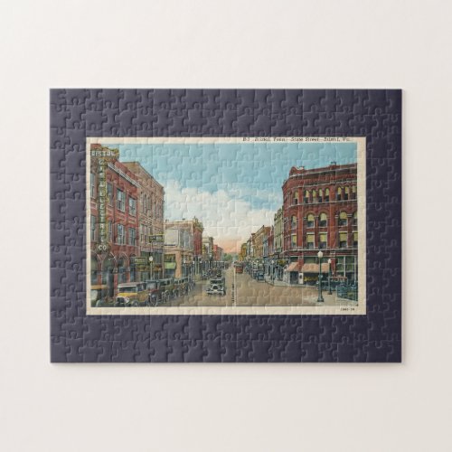 Downtown Bristol VA TN State St Jigsaw Puzzle