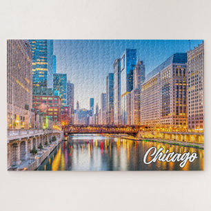 Downtown Chicago, Illinois, United States Jigsaw Puzzle