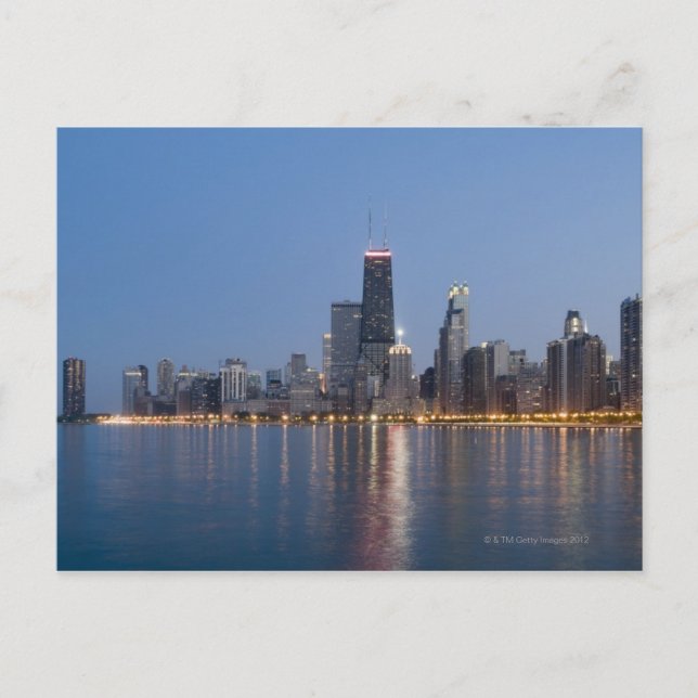 Downtown Chicago Skyline Postcard (Front)
