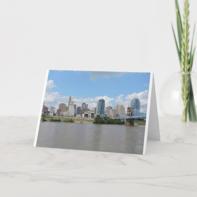 Downtown Cincinnati skyline Card (Front)