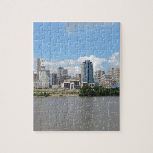 Downtown Cincinnati skyline Jigsaw Puzzle (Vertical)