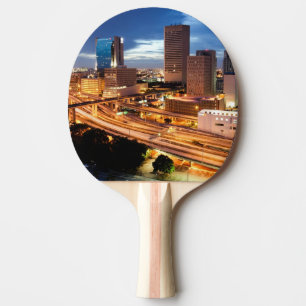Downtown City View Ping-Pong Paddle