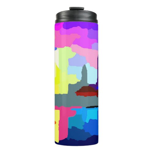 Downtown Cleveland Ohio Lakefront Skyline Thermal Tumbler