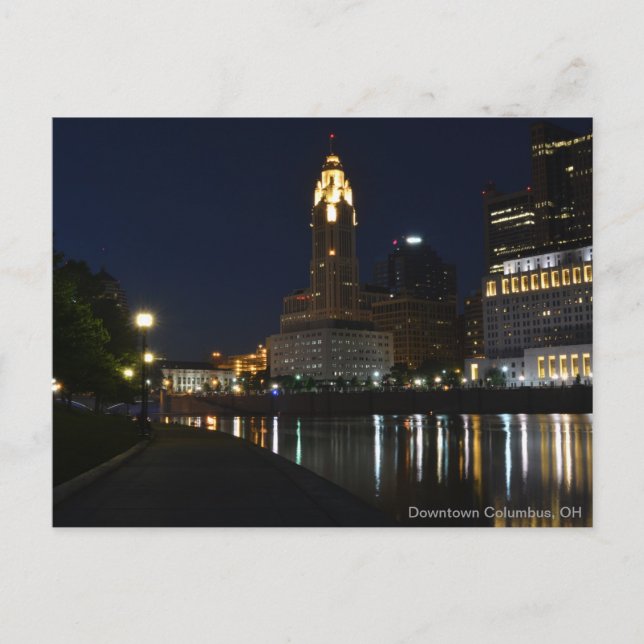 Downtown Columbus, OH Skyline Postcard (Front)