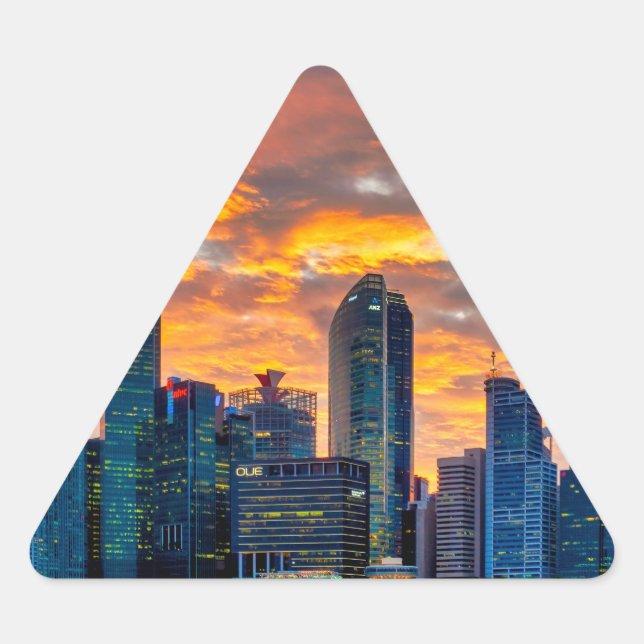 Downtown core triangle sticker (Front)