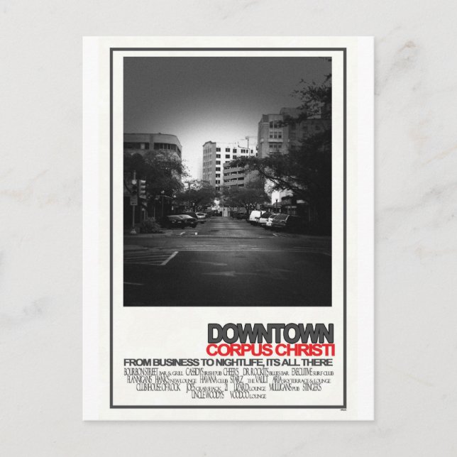 Downtown Corpus Christi Postcard (Front)