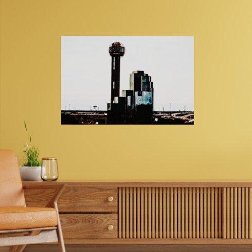 Downtown Dallas Reunion City Photographic Poster