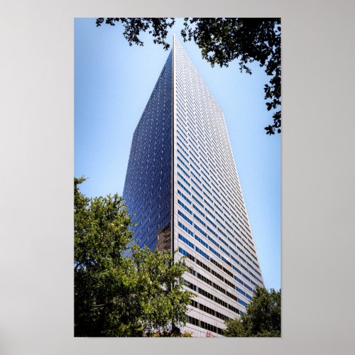 Downtown Dallas Texas Architectural Peak Poster