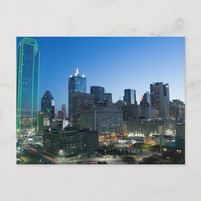 Downtown Dallas, Texas in early morning. Postcard (Front)