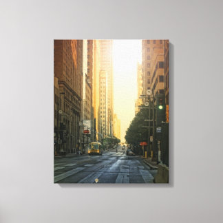 downtown Dallas, TX at sunrise- canvas Print