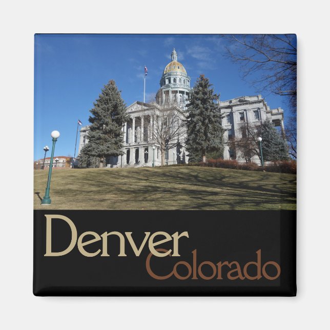 Downtown Denver, Colorado Capitol Building Magnet (Front)