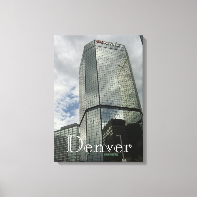 Downtown Denver Wrapped Canvas Print (Front)