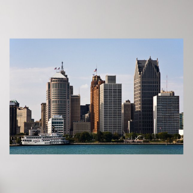 Downtown Detroit Poster (Front)