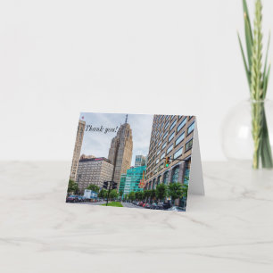 Downtown Detroit Thank You Card