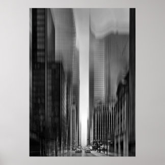 Downtown Fogfest No 25 Blur Version Poster