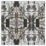 Downtown-Hand Painted Abstract Pattern Fabric