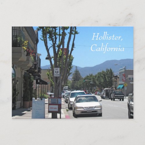 Downtown Hollister Postcard